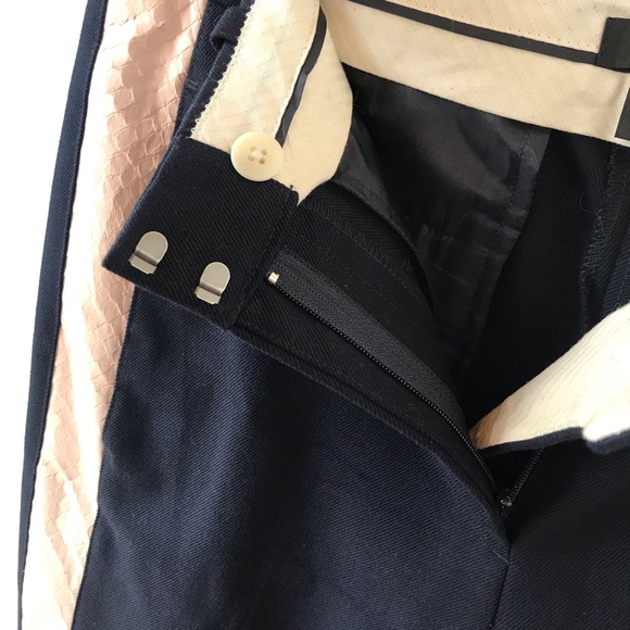 J Crew cropped snakeskin trimmed pants - Picture 9 of 12